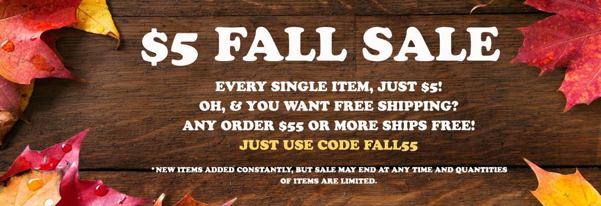 $5 Fall Sale - 13 Deals