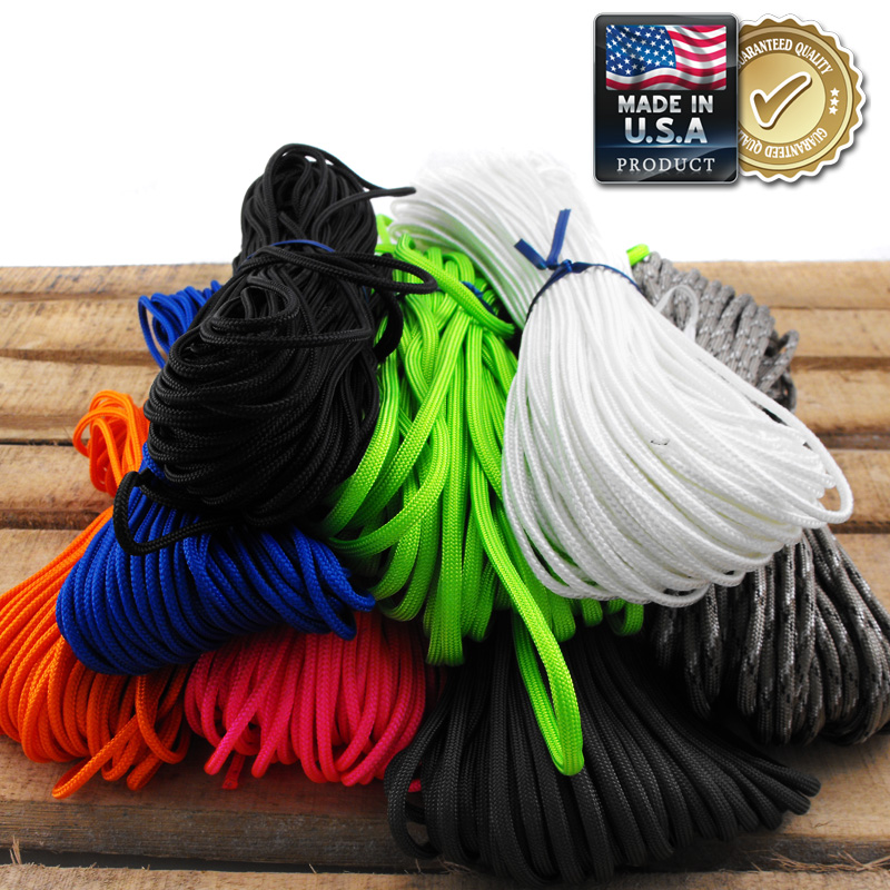 100 Ft. Paracord - 325 or 550lb Rated - Made In The USA - SHIPS FREE ...