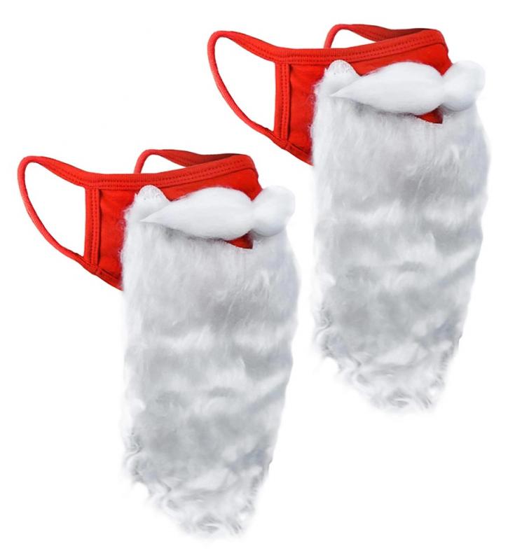 2 Pack of Santa Face Mask Bear...