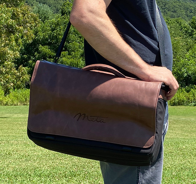 $15.49 (reg $65) Meta Laptop and Tech Gear Messenger Bag with Unique Magnetic Clasps