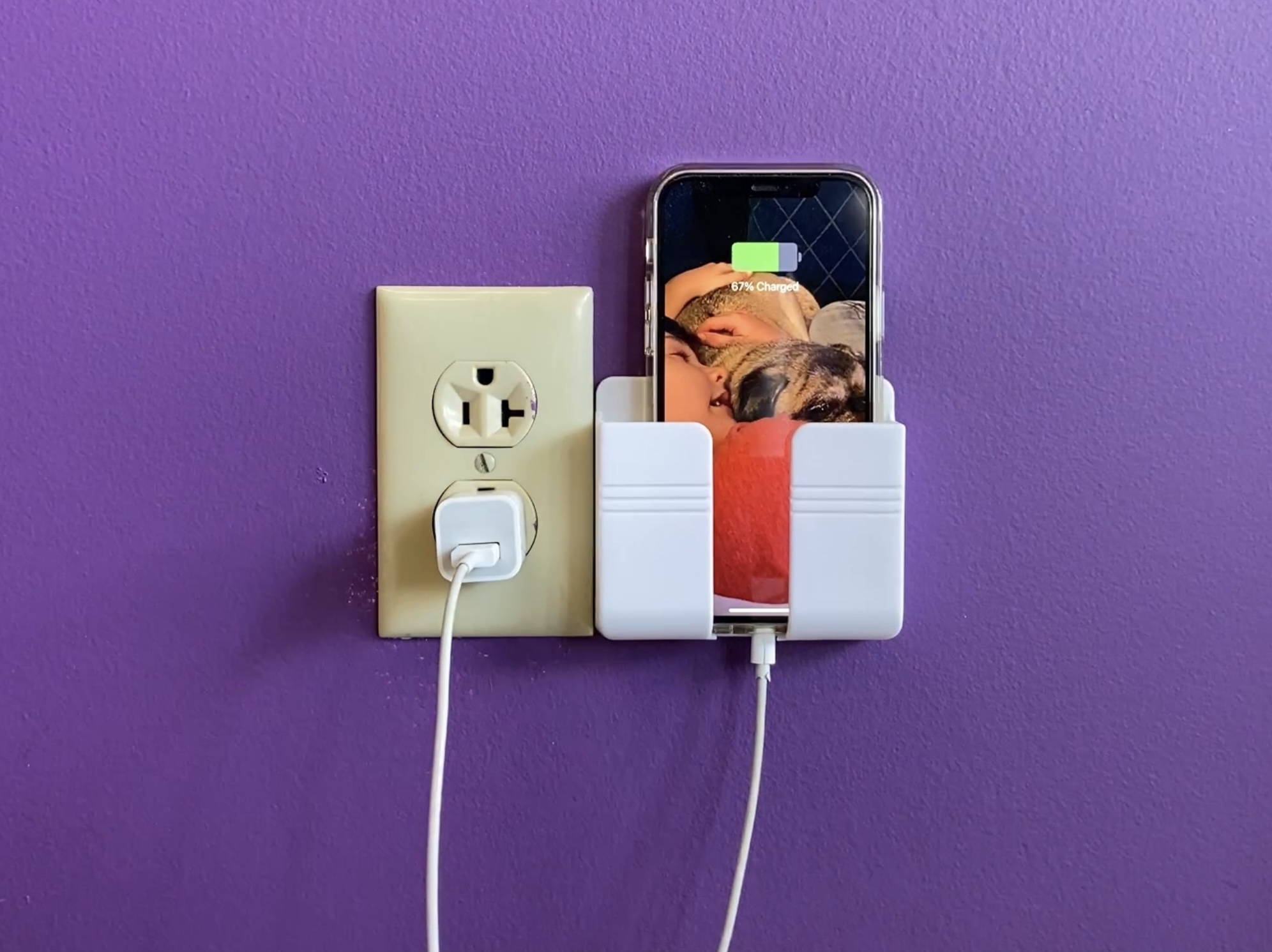 Phone Holder For Charging Great for charging your phone with outlets