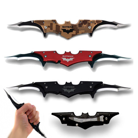 Batman Dual Blade Spring Assisted Folding Knife - SHIPS FREE! - 13 Deals