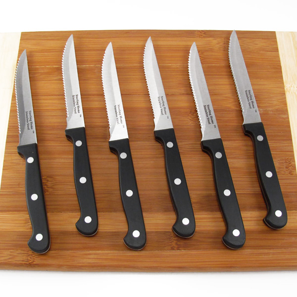 13 Deals Sterling Home Elite Collection 6pc. Steak Knife Set