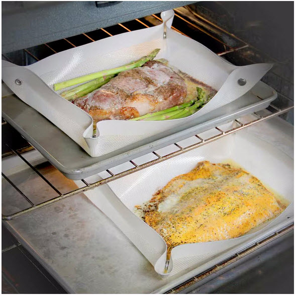 Unique 2-in-1 Silicone Clear Leakproof Non-Stick Baking Mat $9.99 (reg $20)