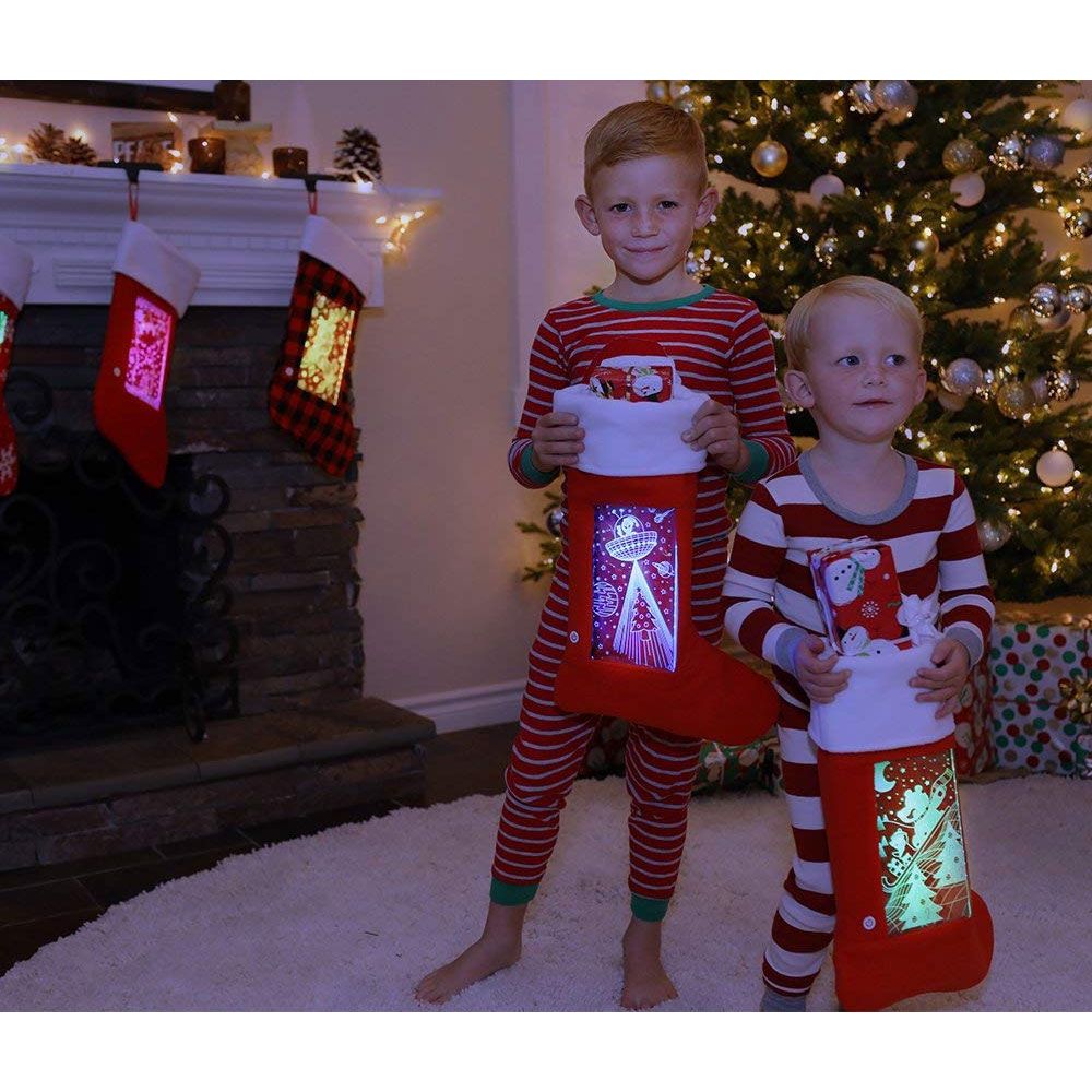 THESE ARE SO COOL! LED Light Up Christmas Stockings Select a color