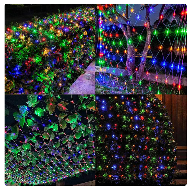 4 Pack 100 LED Christmas Multicolor Net Lights $19.99 (reg $60)