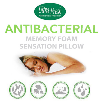 Ultra Fresh Antibacterial Memory Foam Sensation Pillow Order