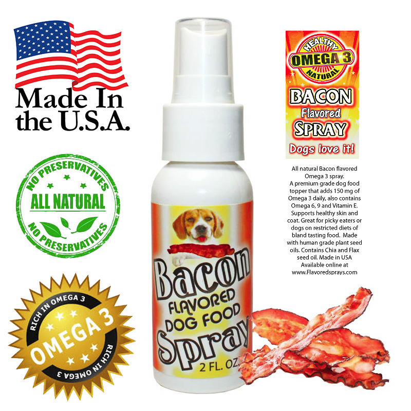 Bacon Flavored Dog Food Topper and Flavor Enhancer 1 for 6 or 2 for