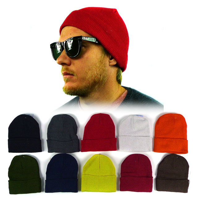 Set of 4 Random Color Winter Beanie Hats - 13 Deals