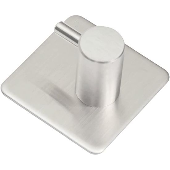 2 Pack of Stainless Steel Self Adhesive Hooks Waterproof, so you can