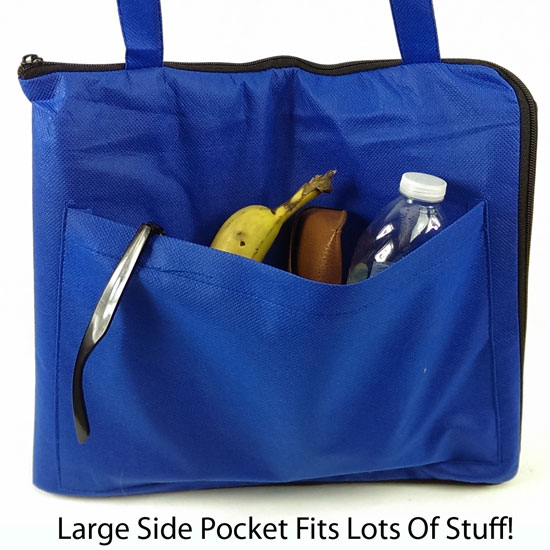 Folding CarryAlong Zippered Blanket / Bag Perfect For Picnics or