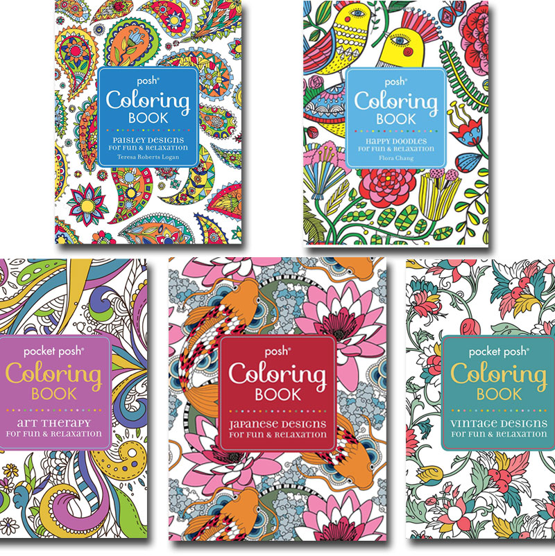 Download Posh Adult Coloring 5 Book Set 5 Different Books Of Exquisite Designs Order Two Or More Sets And The Price Drops To 17 99 Per Set Ships Free 13 Deals