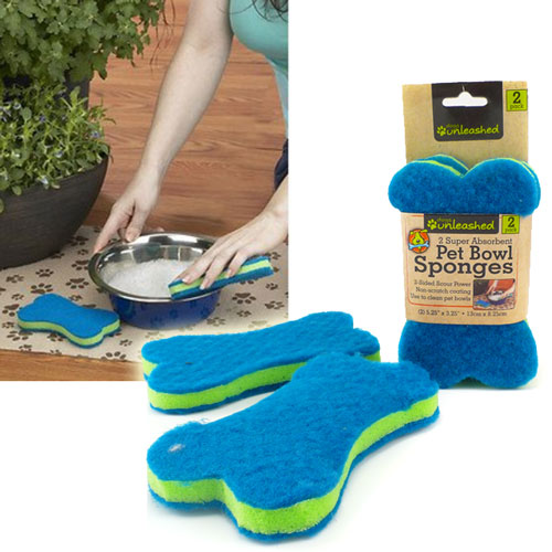 2 Pet Bowl Sponges by Dogs Unleashed 13 Deals