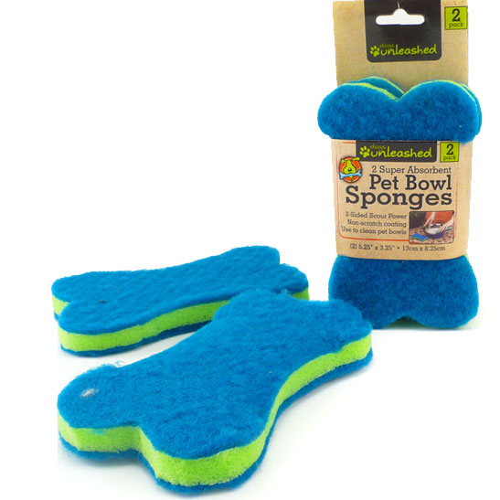 2 Pet Bowl Sponges by Dogs Unleashed 13 Deals
