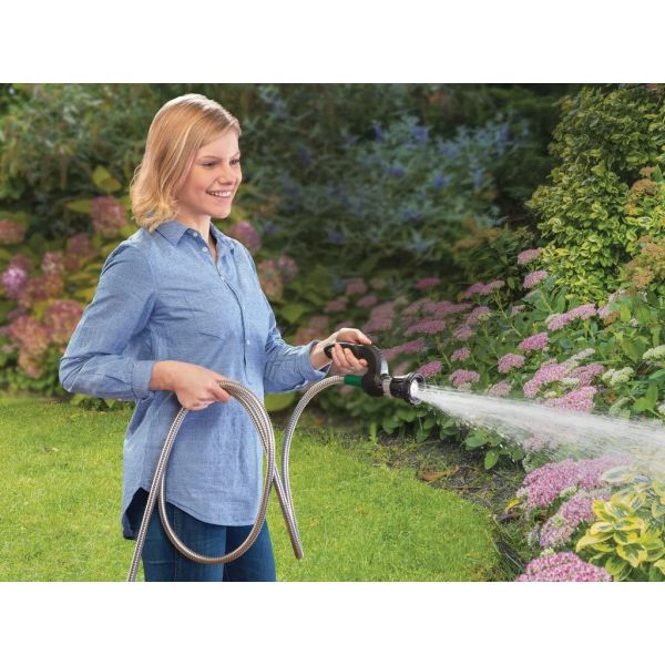 2 PACK of Hercules Stainless Steel Ultra Strong Garden Hoses 25 Foot