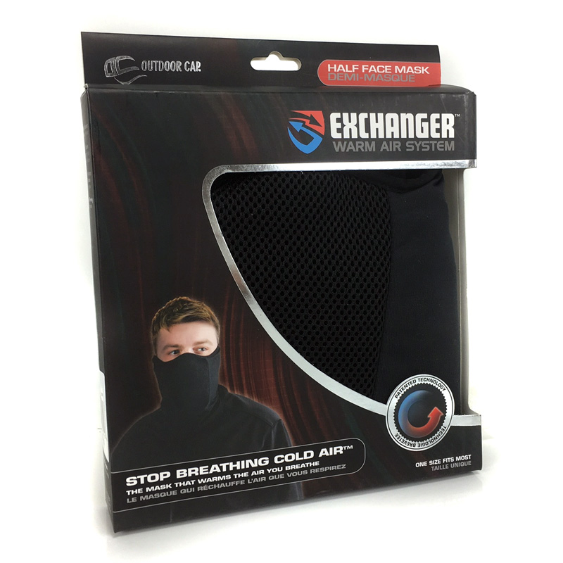 Outdoor Hunting Exchanger Warm Air System Black Full-Mask Adult Mens OSFA $35 
