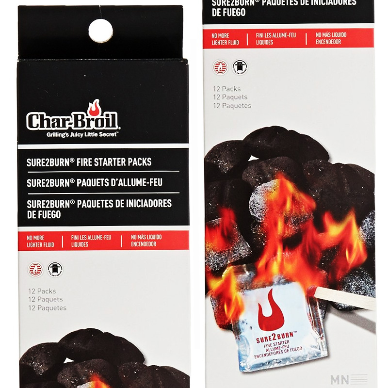 2 Pack of CharBroil Sure2Burn Fire Starters 24 Fire Starters Total