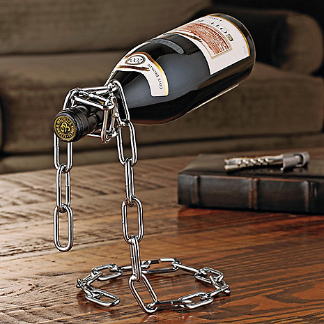 $9.99 (reg $30) Magic Chain Floating Wine Bottle Holder