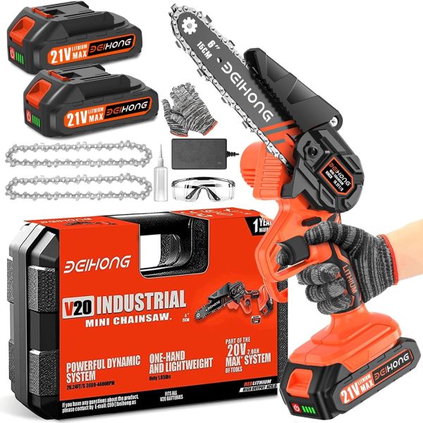 One Handed Cordless Mini Chainsaw $49.99 (reg $110)