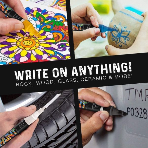 15 Pack of PaintMark QuickDry Paint Pens Write On Anything! Rock