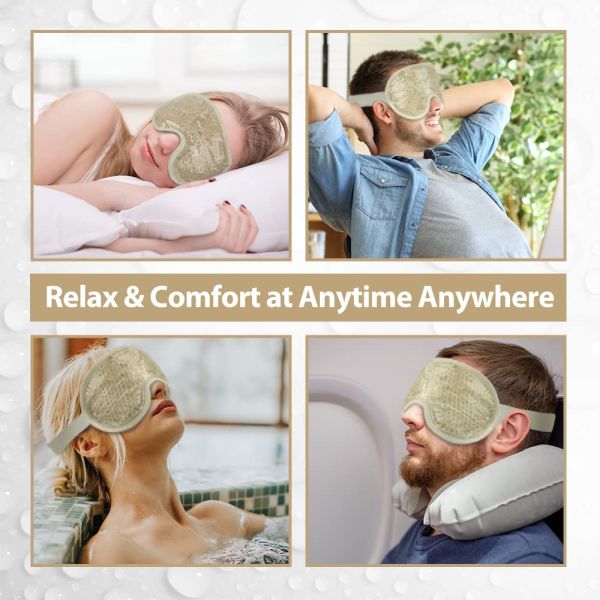 Cold / Hot Reusable Eye Mask for Dark Circles and Migraines Use this