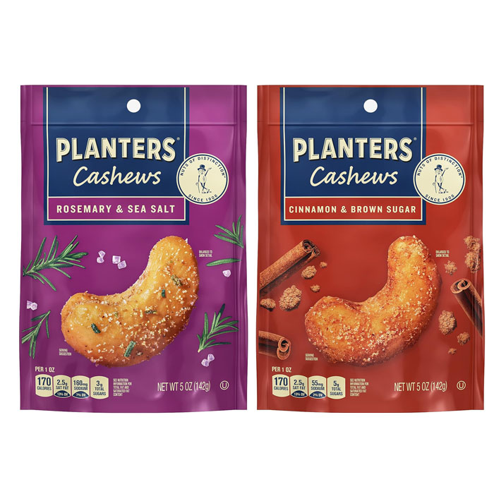 6 BAGS of Planters Cashews $14.99 (reg $36)