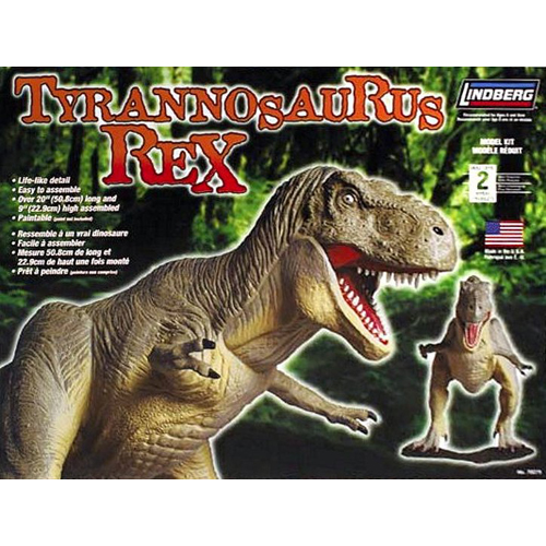 Details about   Lindberg Tyrannosaurus Rex dinosaur Skill Level 2 Small 15 pc Model Kit NEW 8+ 