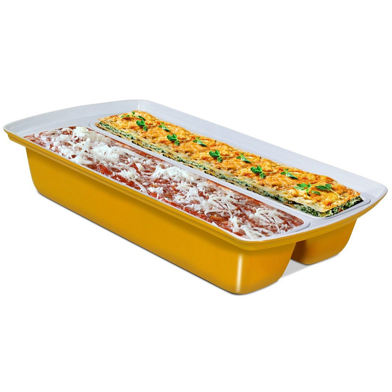 Dual Lasagna/ All Crispy Edges Pan Fantastic for Creating 2 Types of
