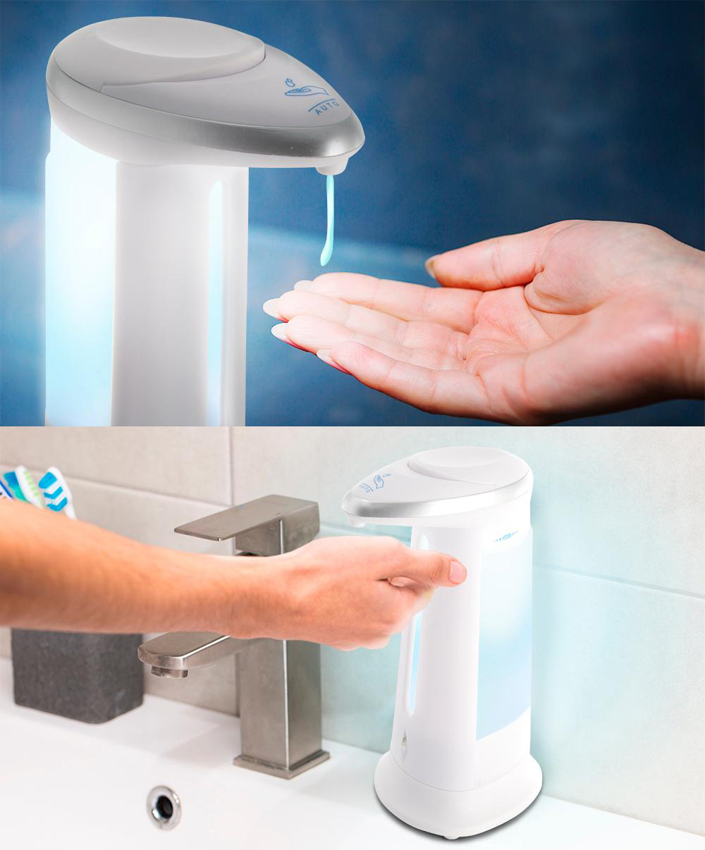 $17.99 (reg $40) Touch Free Automatic Soap / Sanitizer Dispenser and a FREE Bottle of Travel Hand Sanitizer