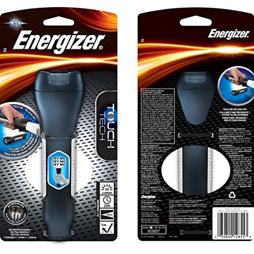 Energizer LED TouchActivated Flashlight Turns on when you pick it up