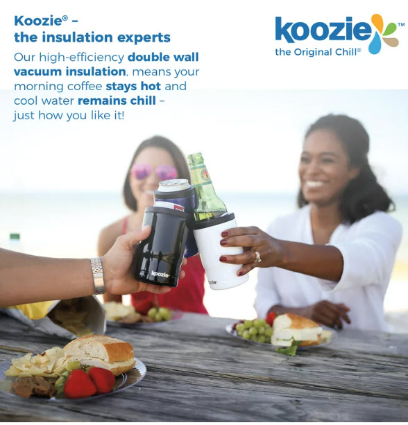 Koozie® 3in1 Stainless Steel Double Wall Vacuum Sealed Insulated