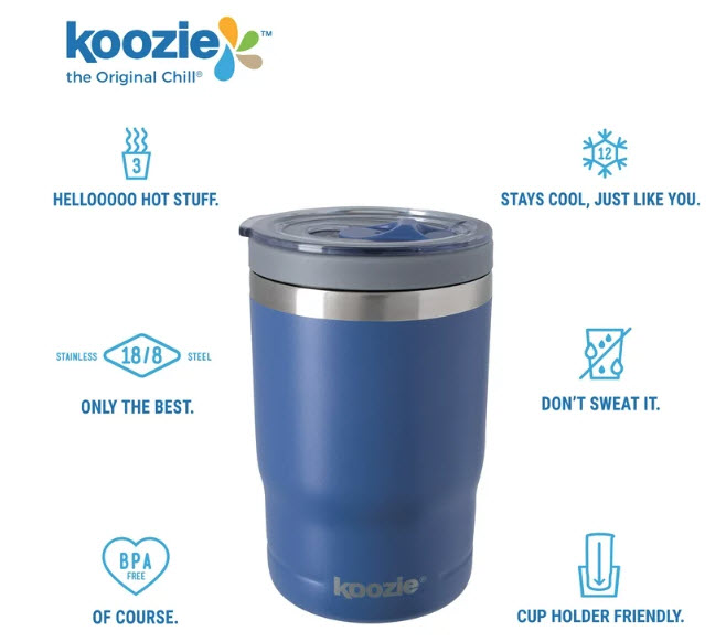 Koozie® 3in1 Stainless Steel Double Wall Vacuum Sealed Insulated