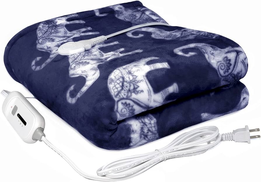 Plush Fleece Heated Blanket $24.99 (reg $55)