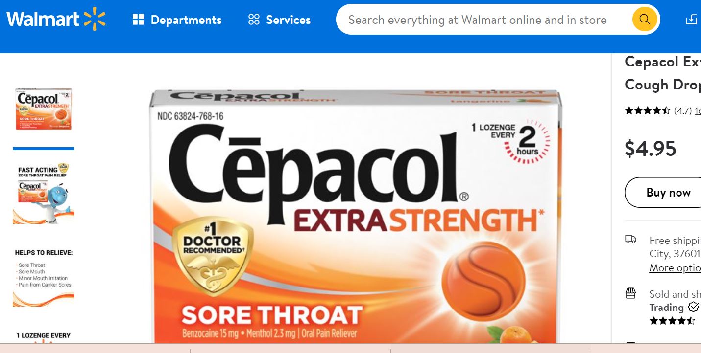VERY Good Deal TWENTY FOUR BOXES of Cepacol Extra Strength Sore