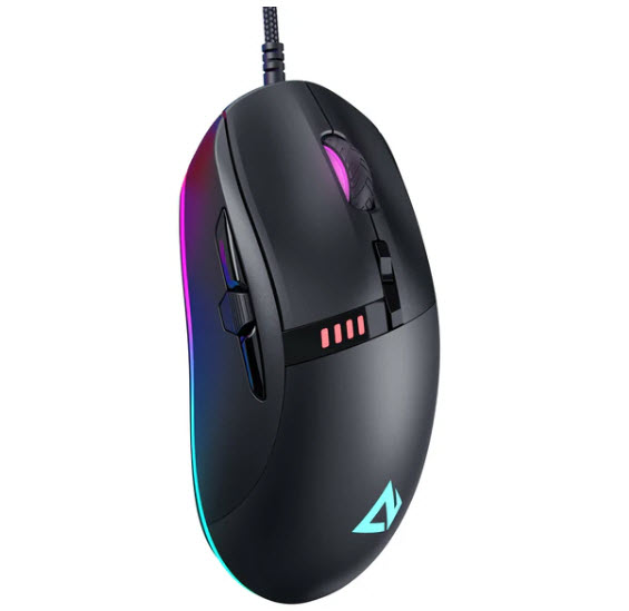 LED GM-F4 Gaming Mouse With Cu...