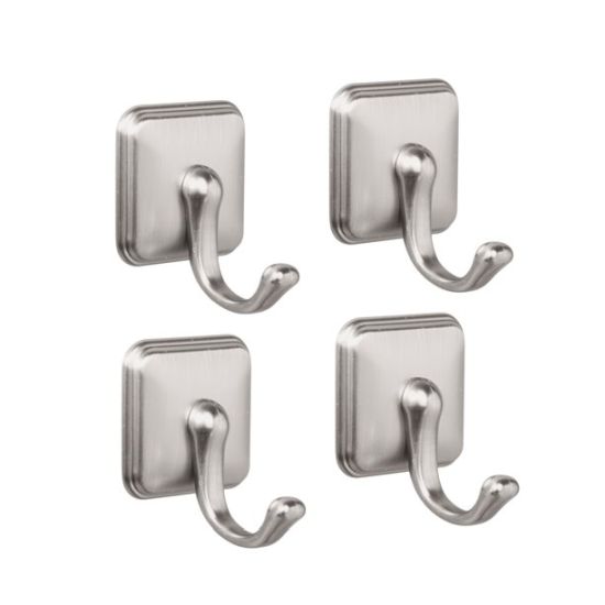4-Set Self-Adhesive Storage Hooks Great for kitchen, bath, closets, next to doors and more