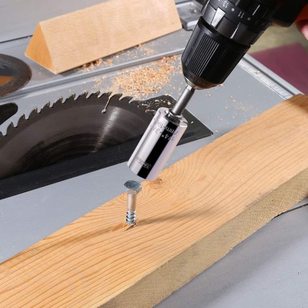 TWO PACK of Pro Grade Universal Socket Tools With Drill Adapters 7mm