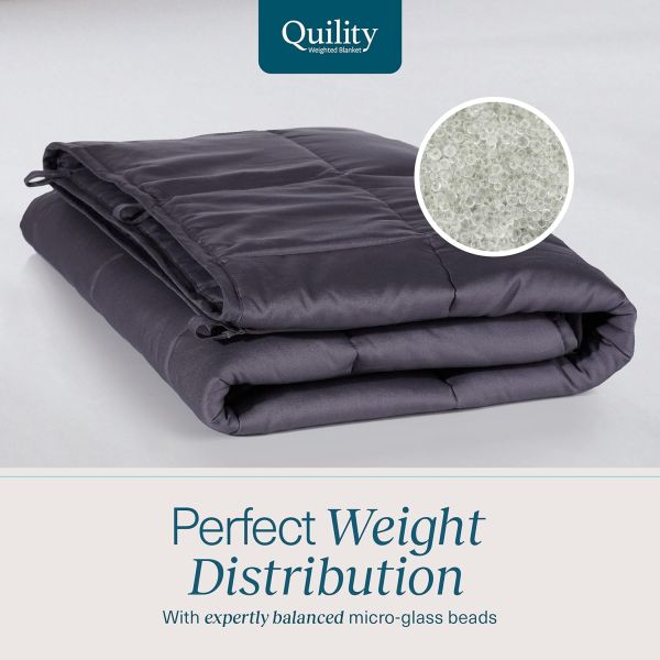 Quility Weighted Blanket for Adults 25 LB King Size Weighted Blanket
