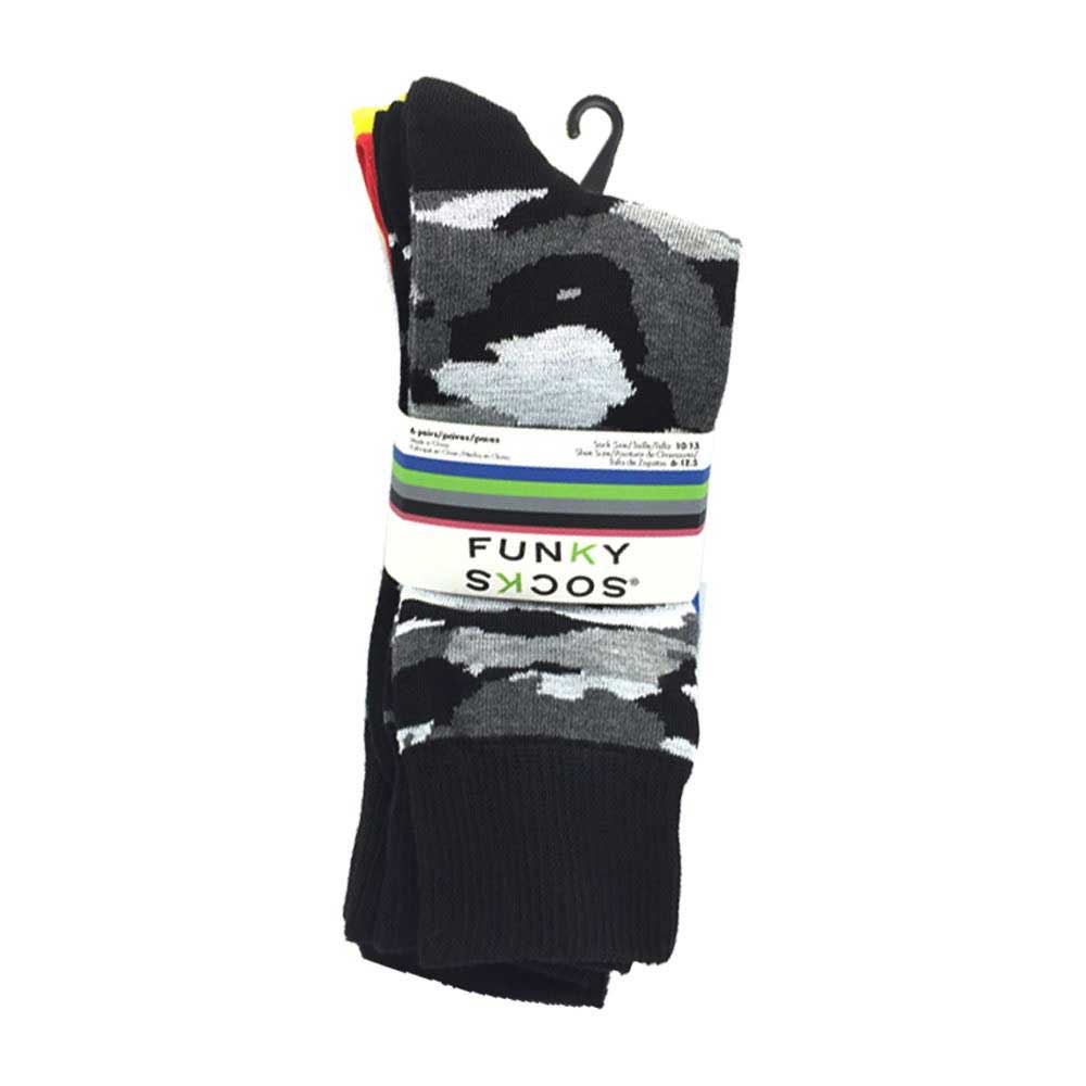 24 Pairs of Men's Fun & Colorful Assorted Crew Socks by Funky Socks