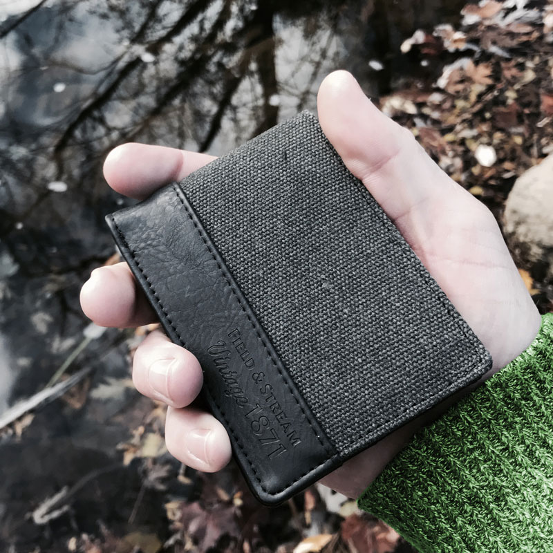 Field & Stream Vintage Gear Front Pocket Slimfold Wallet SHIPS FREE