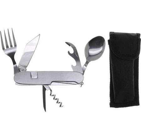 7 in 1 Camping Utensil Knife with Sheath - 13 Deals
