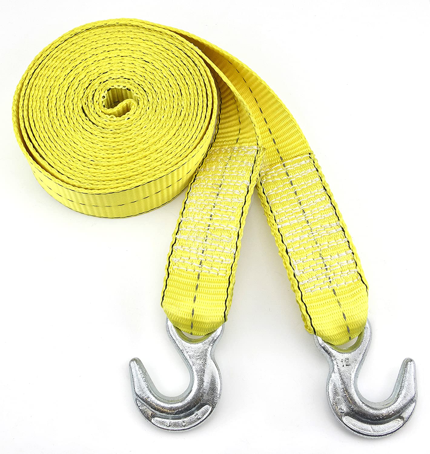 15 Foot Tow Strap With Hooks - 3,300 pound tow load capacity - EVERY ...