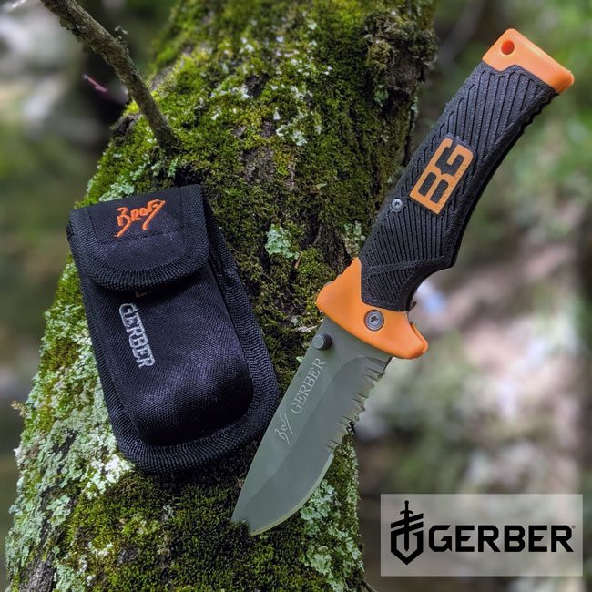 CRAZY GOOD DEAL - Gerber Bear Grylls Folding Sheath Knife, Serrated Edge - SHIPS FREE! BONUS: GRAB YOUR PHONE AND TXT THE WORD SECRET TO 88108 FOR ACCESS TO OUR SECRET DEALS! - 13 Deals
