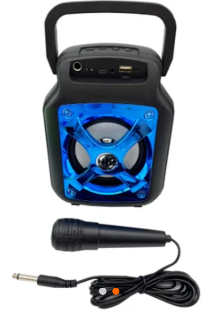 Sound Bound LED Bluetooth Speaker with Karaoke Microphone $19.99 (reg $35)