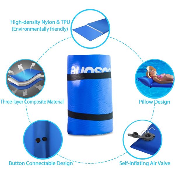 Self-Inflating Portable Float with Headrest $59.99 (reg $160)