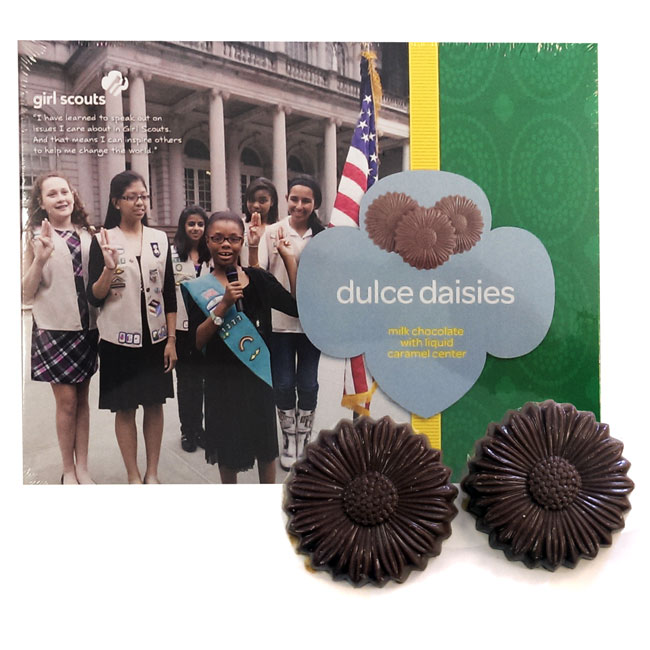 2 Boxes of Girl Scouts Dulce Daisies Milk Chocolate With Gooey Caramel