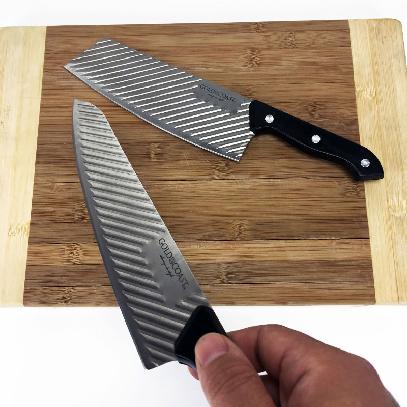 Gold Coast Full Tang Knife Set Includes 12 inch Chef's Knife and 11.5