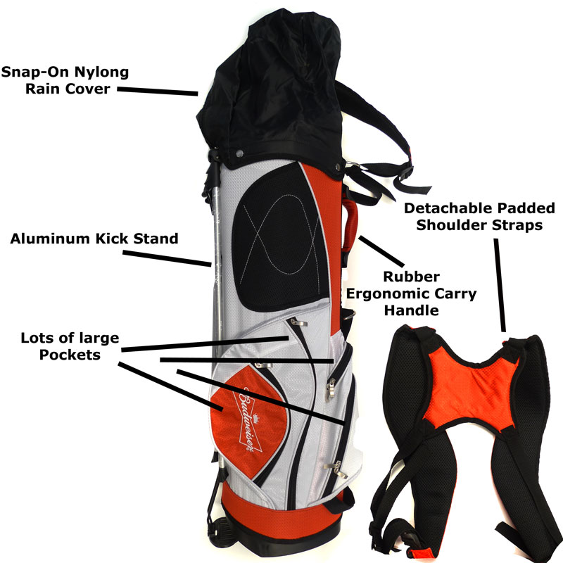High Performance Budweiser Golf Bag with Stand Ships Free! 13 Deals