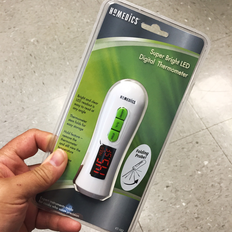 Homedics LED Digital Thermometer with Fold Away Probe SHIPS FREE