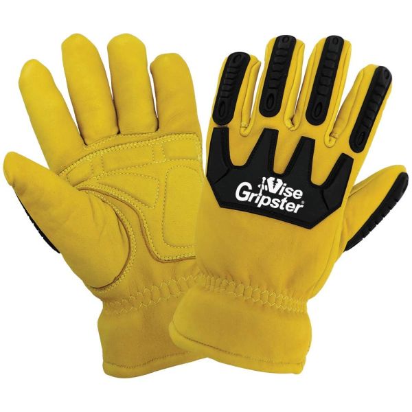 Genuine Leather Impact Heat a d Cut Resistant Work Gloves